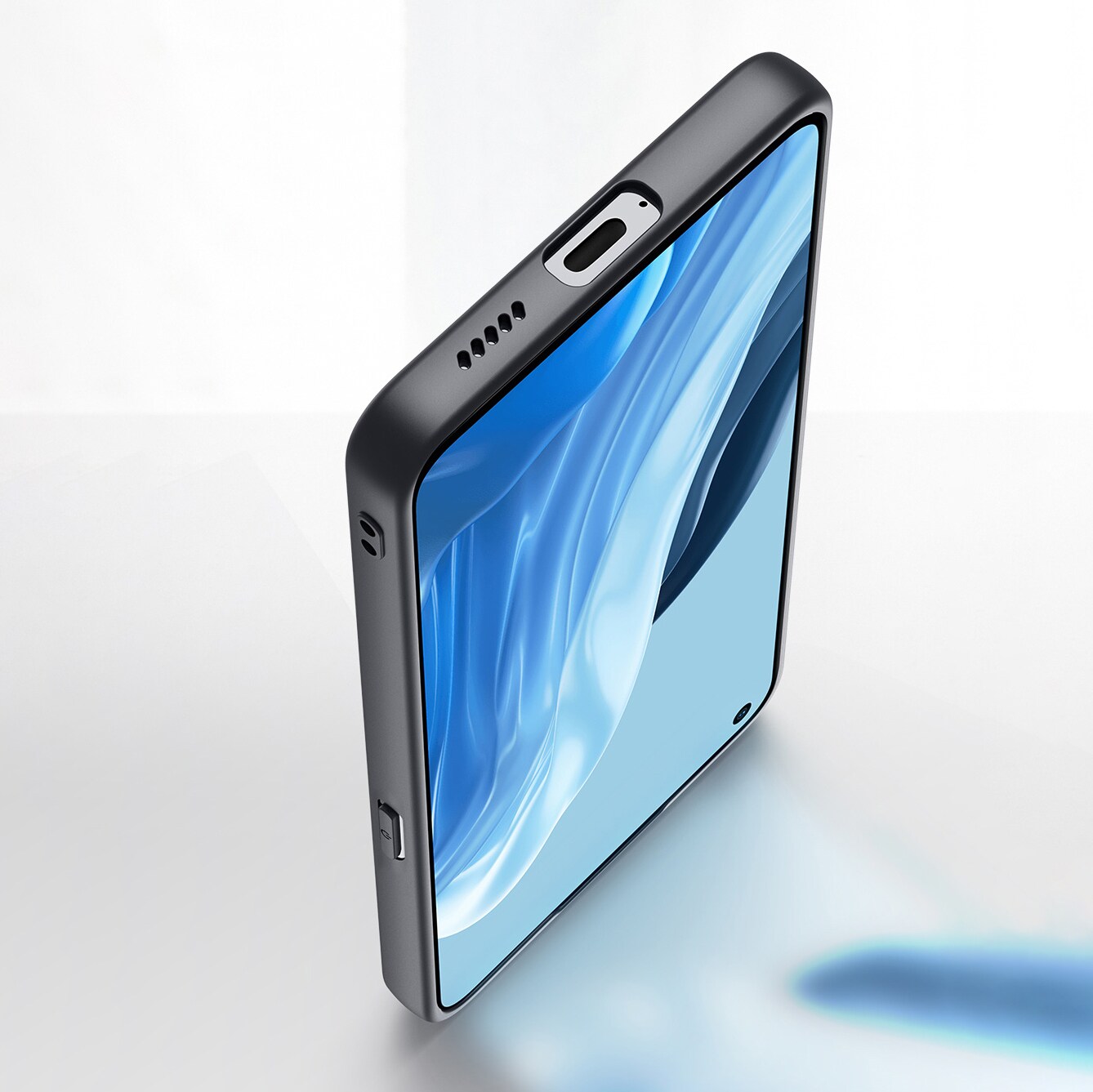 Dux Ducis Fino-deksel dekket med nylonmateriale Oppo Reno7 Pro 5G svart