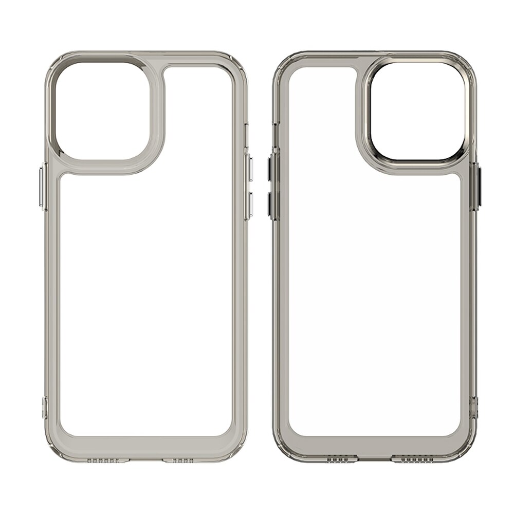 Outer Space Case-etui for iPhone 12 Pro Max Hardt deksel med gelramme rød