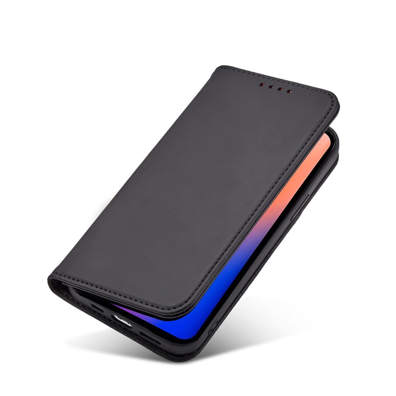 Magnet Kortveske for iPhone 12 Pro Veske Kortlommebok Kortholder Svart