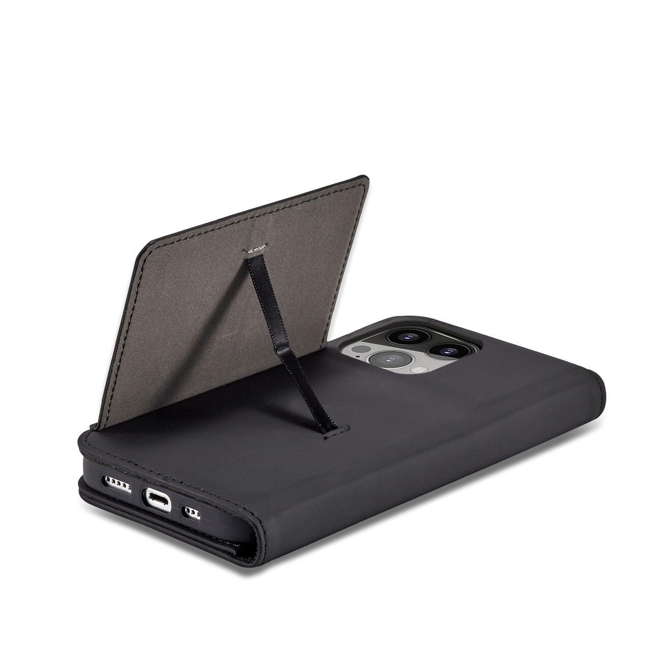 Magnet Kortveske for iPhone 13 Pro Veske Kortlommebok Kortholder Svart