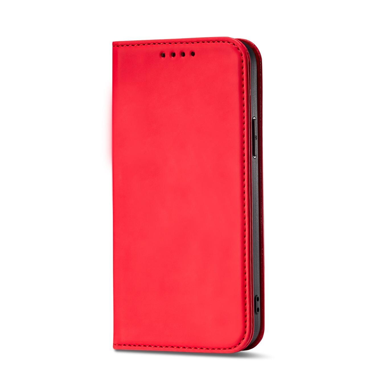 Magnet Kortveske for iPhone 13 Pro Max Veske Kortlommebok Kortholder Rød