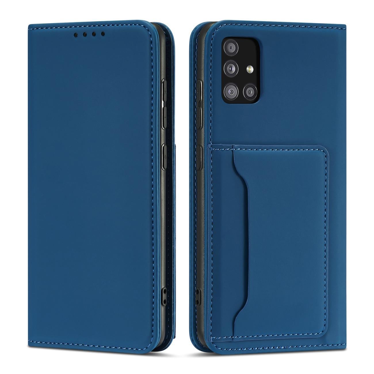 Magnet Kortveske Etui For Samsung Galaxy A13 5G Veske Lommebok Kortholder Blå