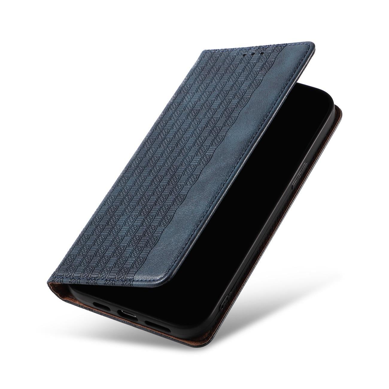 Magnet Stroppveske for iPhone 12 Pro Max Veske lommebok + Mini Lanyard anheng blå