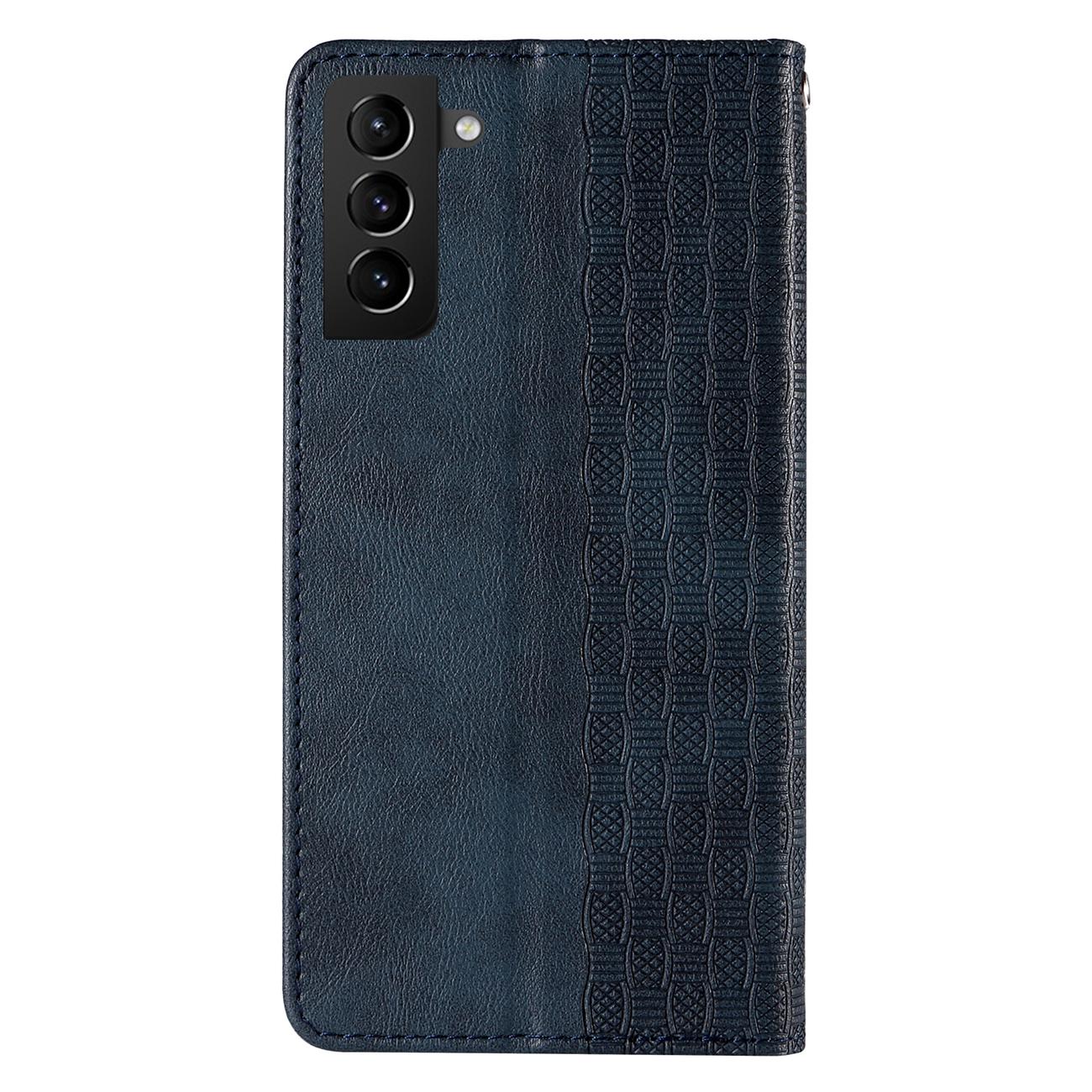 $ 0000062n Strap Case for Samsung Galaxy S22+ Pouch Wallet + Mini Lanyard Pendant Blue