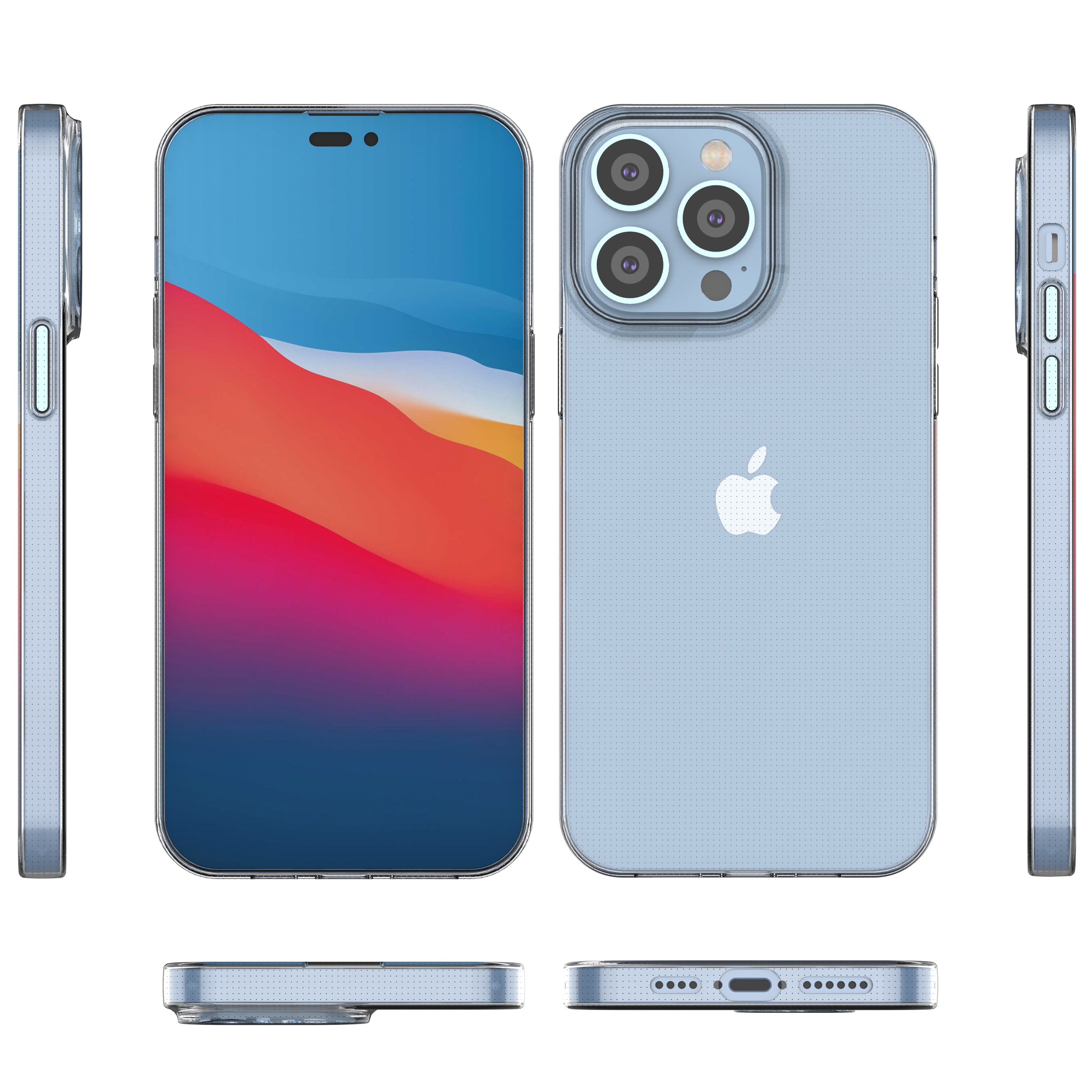 Ultra Clear 0,5 mm iPhone 14 Pro Max dekselgel gjennomsiktig