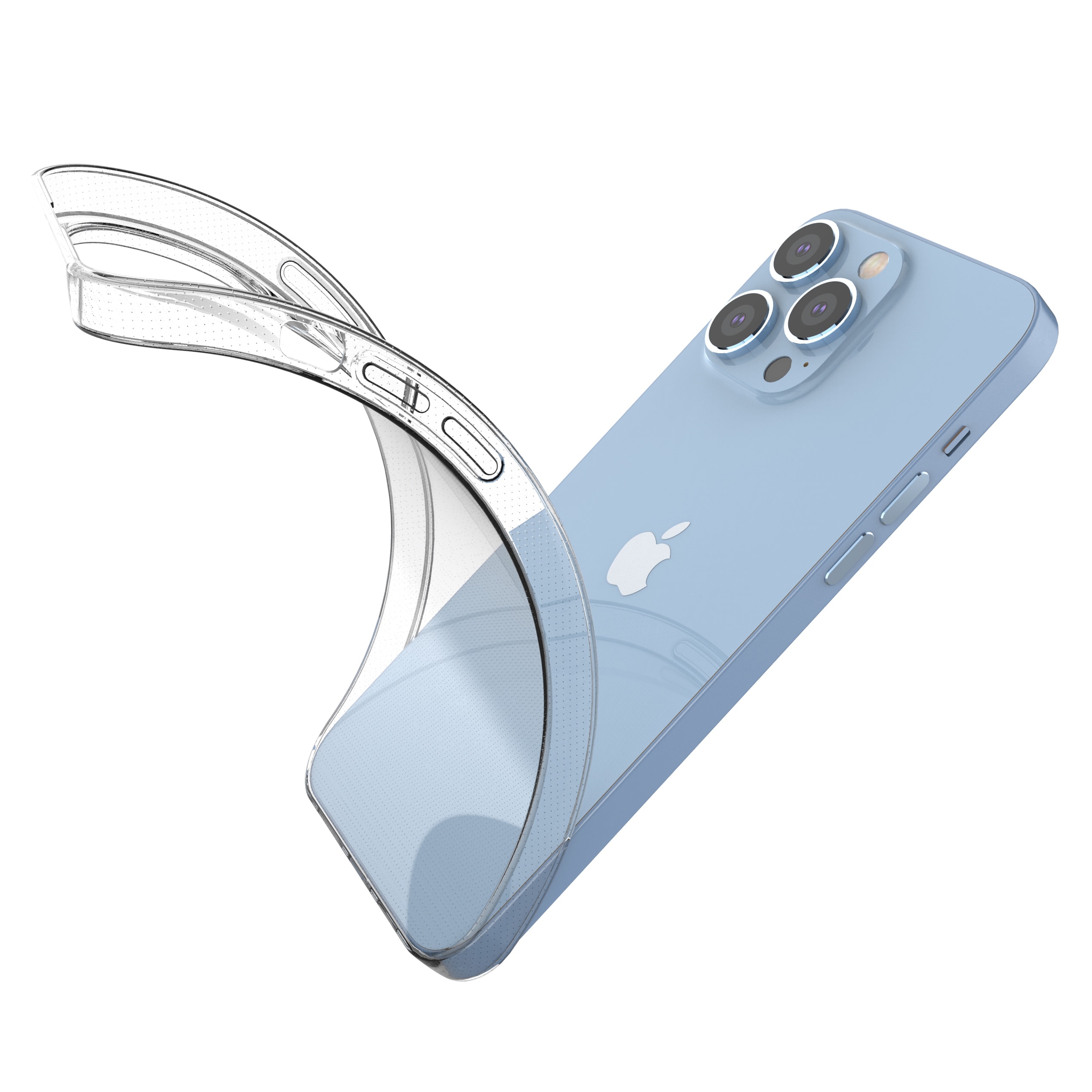 Ultra Clear 0,5 mm iPhone 14 Pro Max dekselgel gjennomsiktig