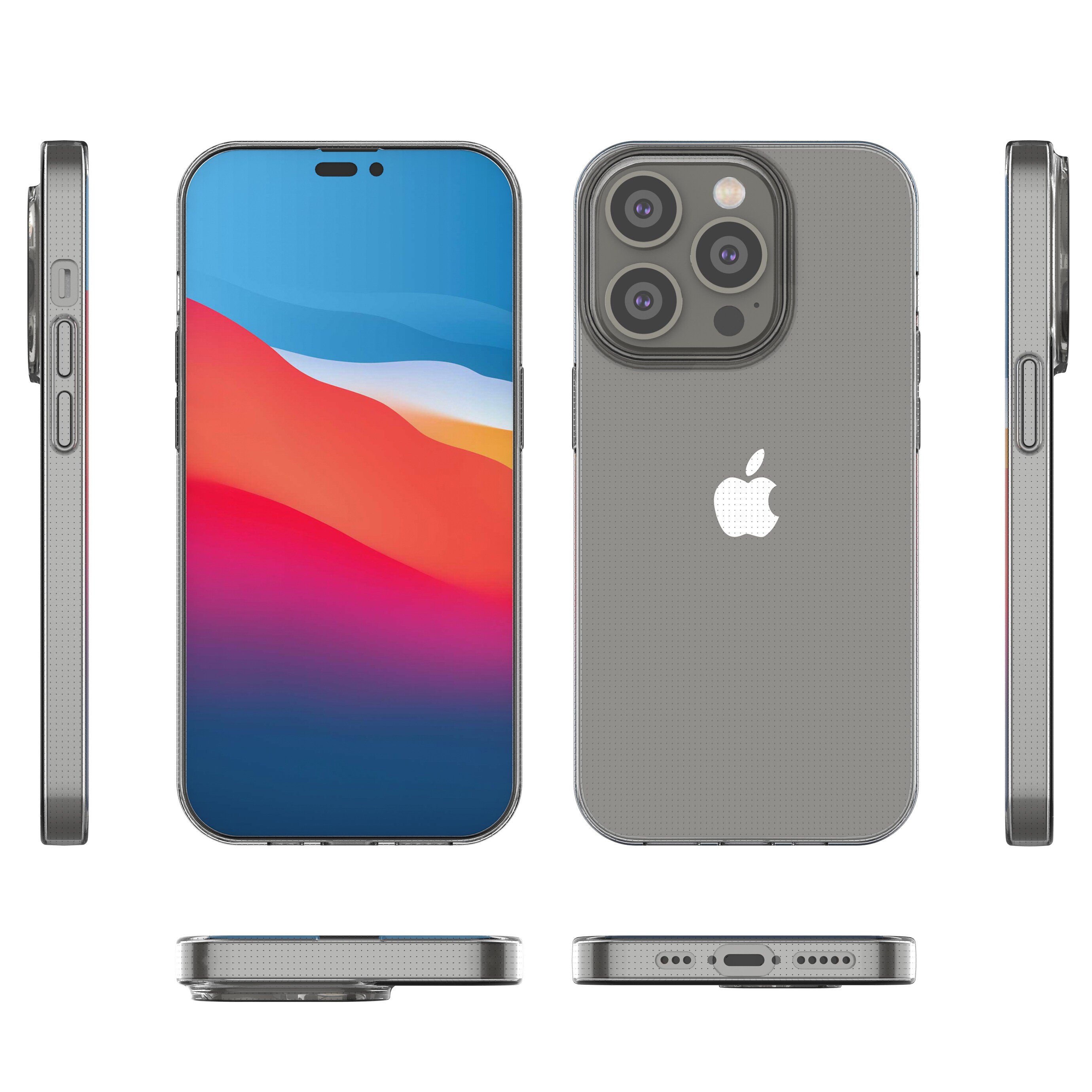 Ultra Clear 0,5 mm iPhone 14 Pro cover gel transparent