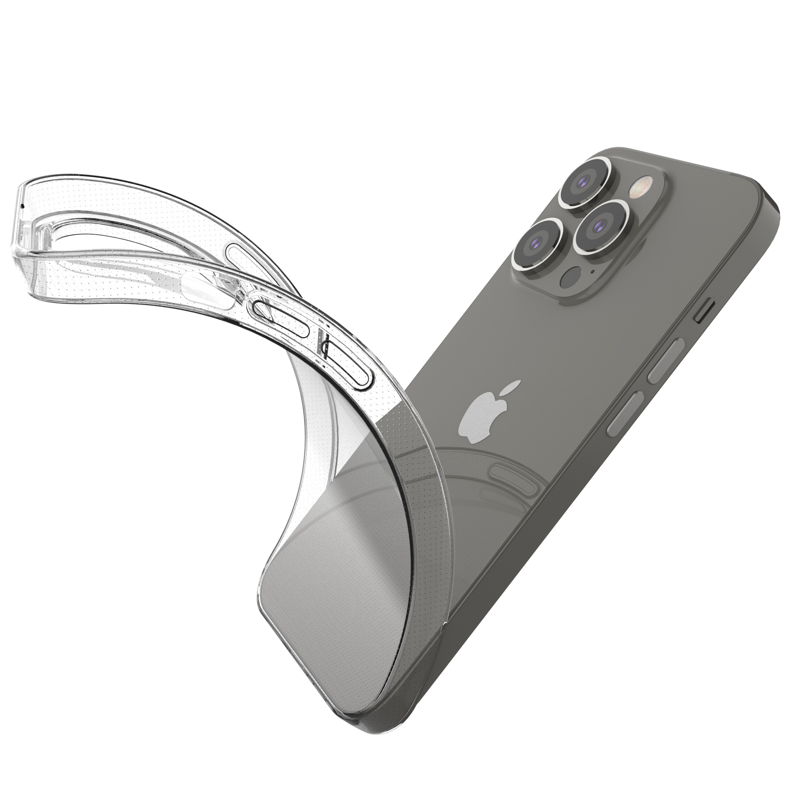Ultra Clear 0,5 mm iPhone 14 Pro cover gel transparent
