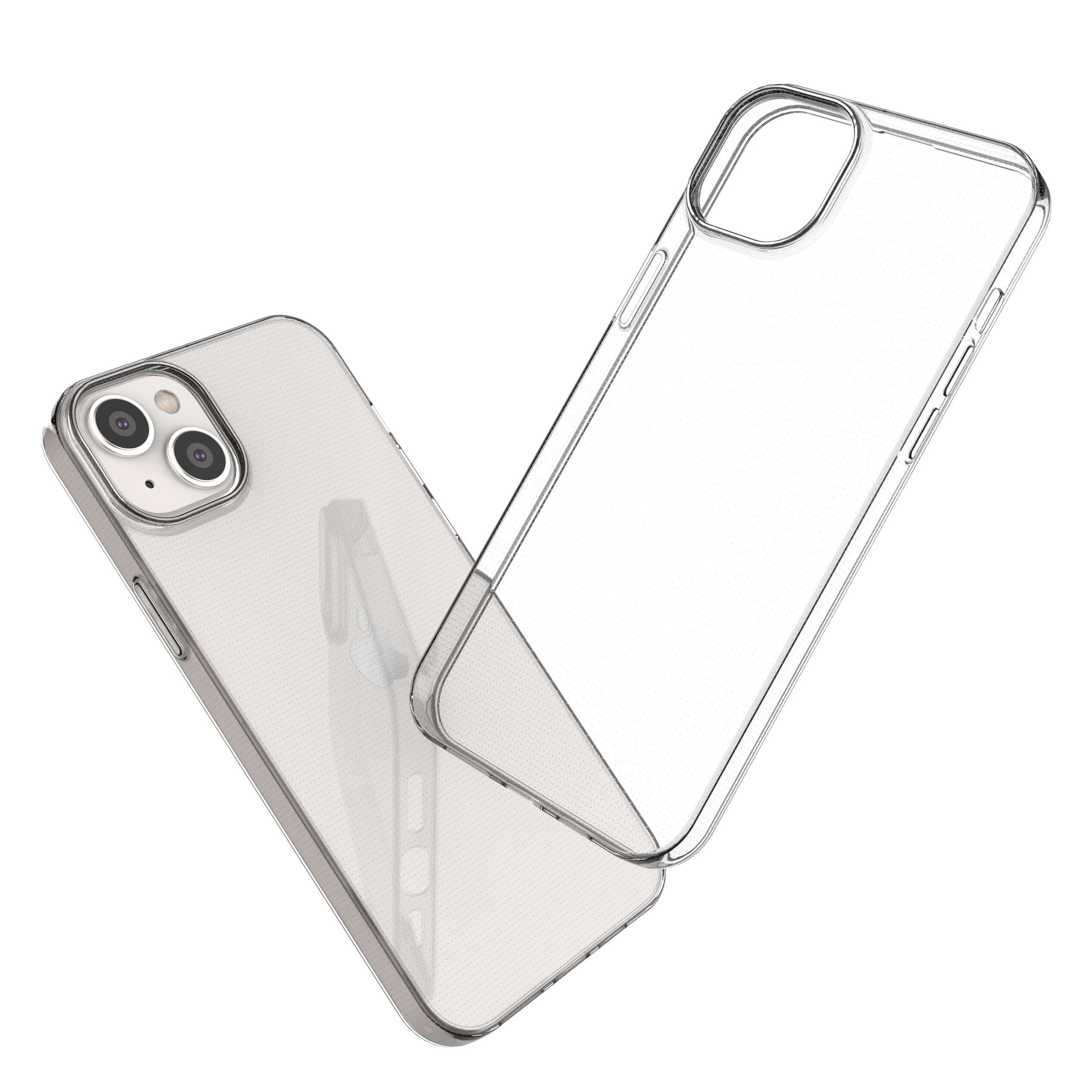 Geldeksel for Ultra Clear 0,5 mm iPhone 14 Max gjennomsiktig