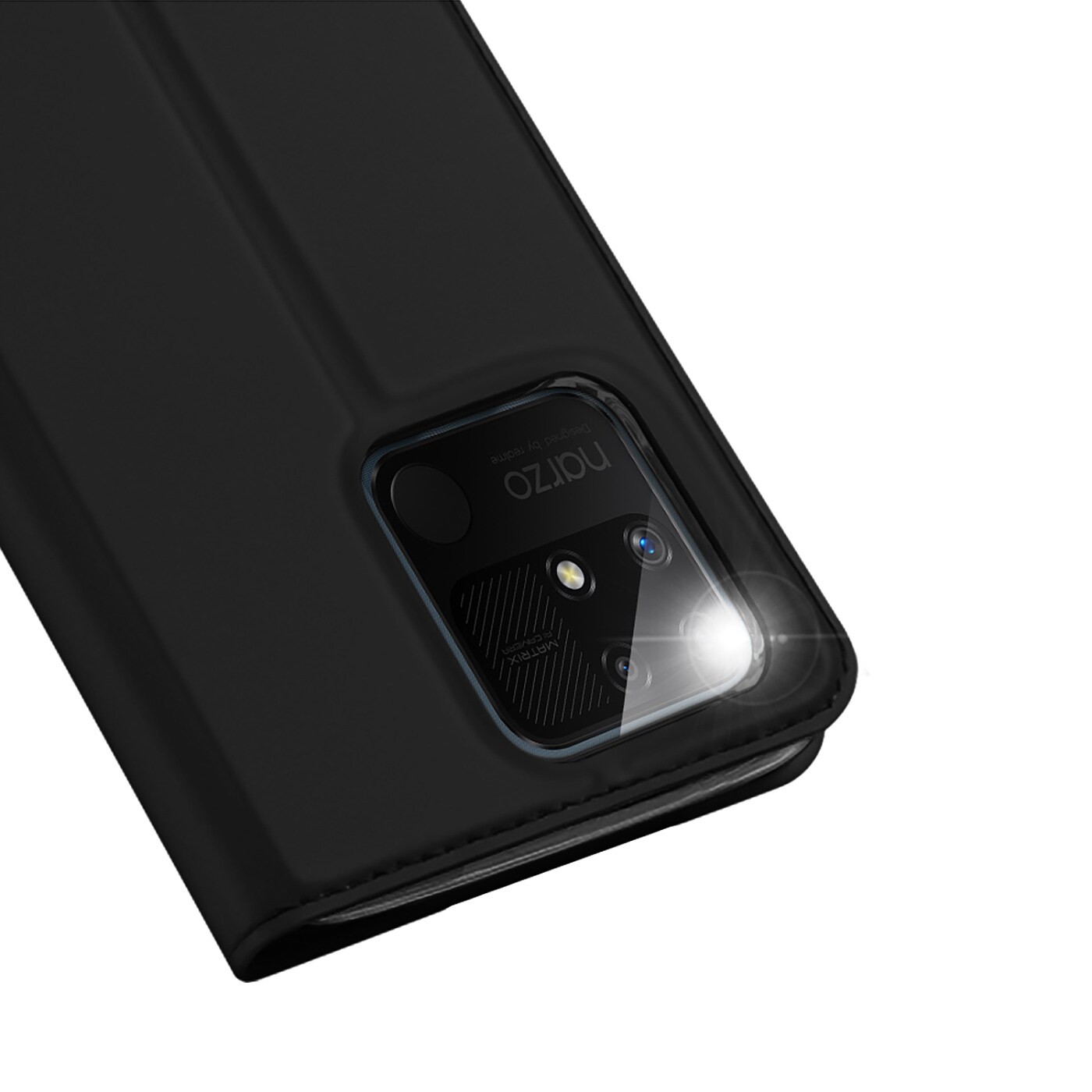 Dux Ducis Skin Pro hylsterdeksel med klaff Realme Narzo 50A svart