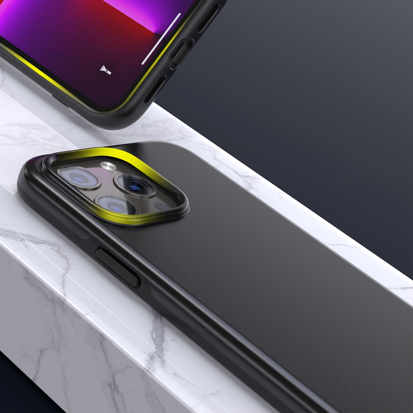 Choetech MFM Anti-drop-deksel for iPhone 13 Pro Max svart (PC0114-MFM-BK)