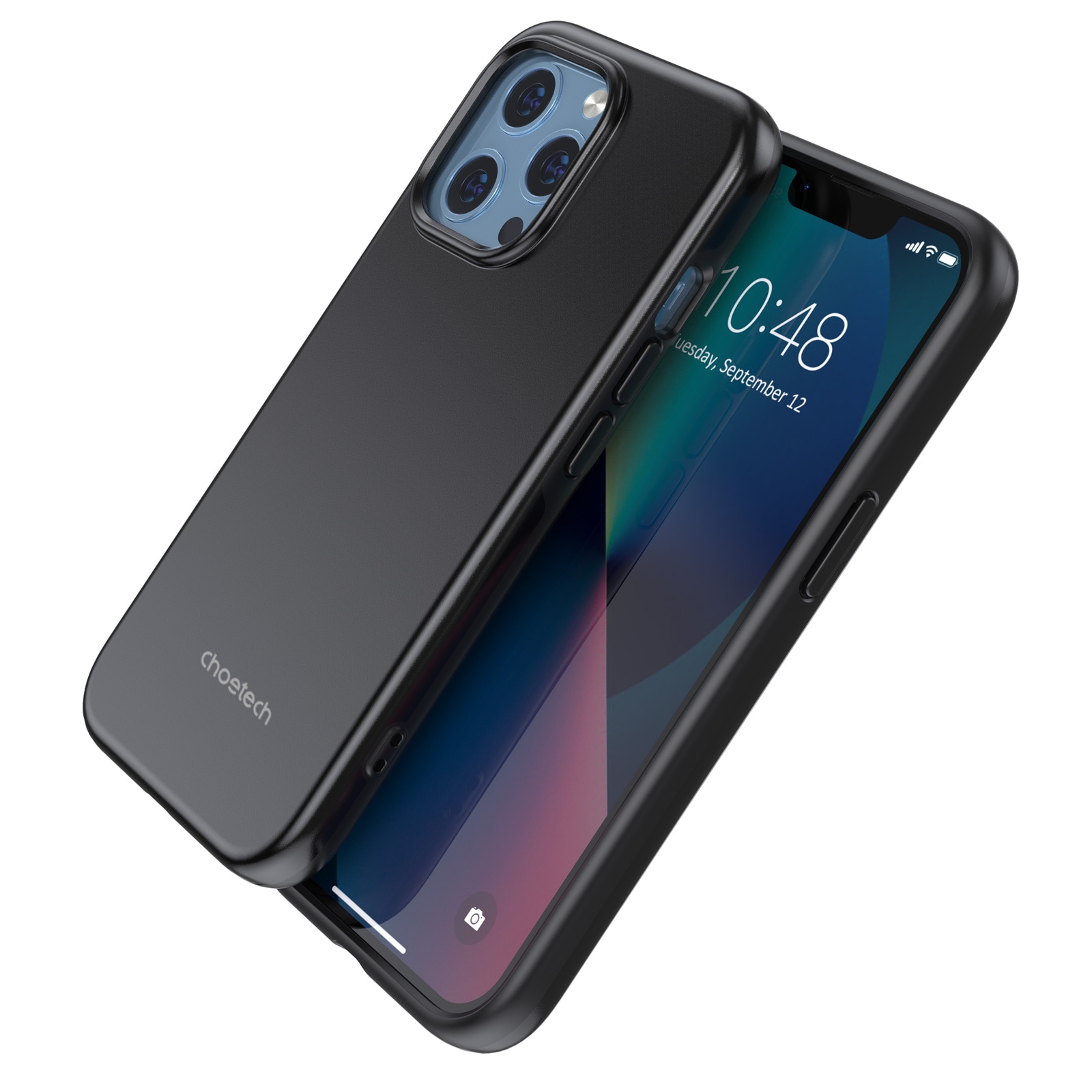 Choetech MFM Anti-drop-deksel for iPhone 13 Pro Max svart (PC0114-MFM-BK)