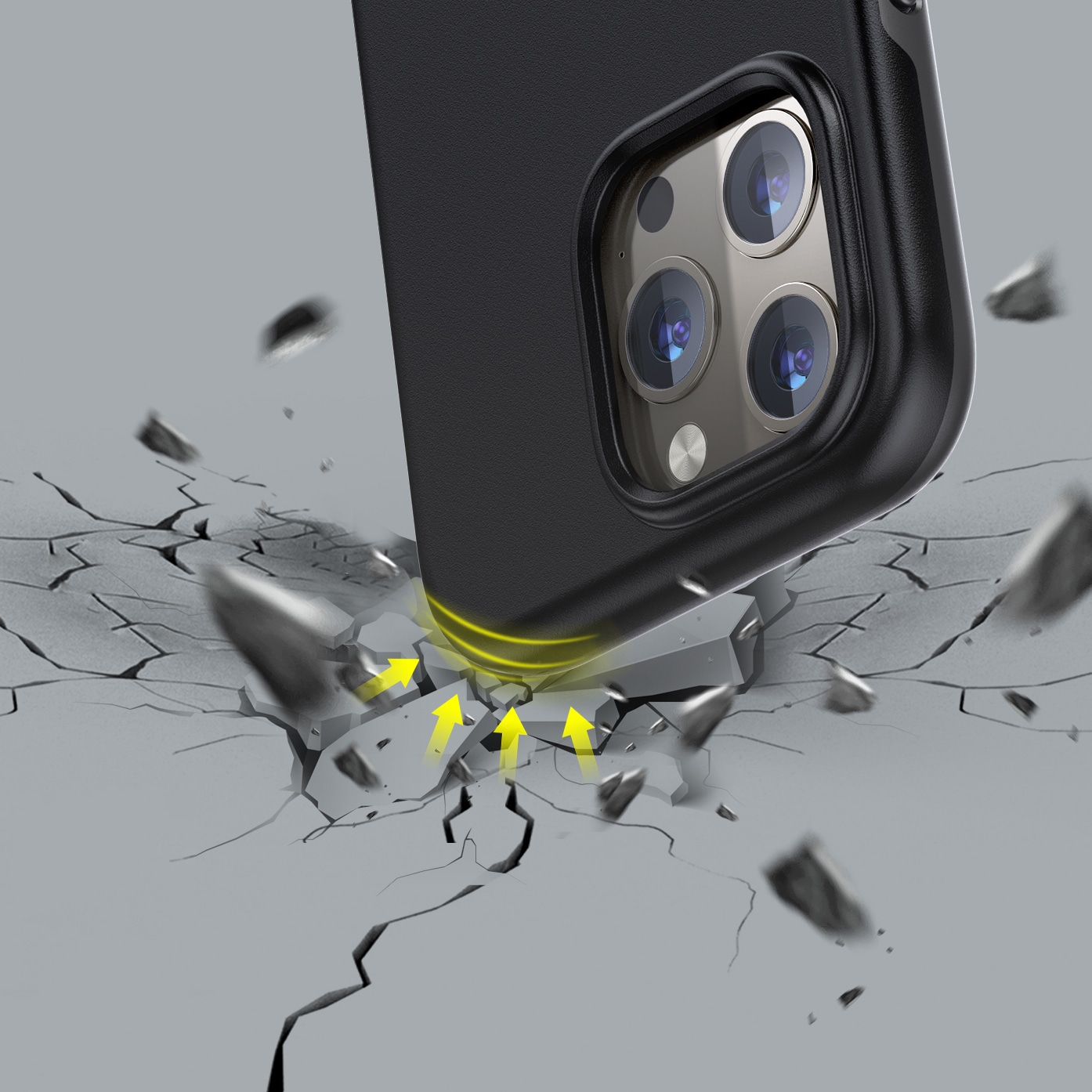 Choetech MFM Anti-drop-deksel for iPhone 13 Pro Max svart (PC0114-MFM-BK)