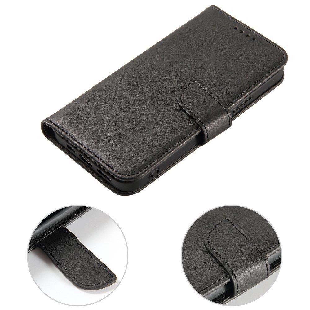 Magnet Elegant etui med klaff og stativfunksjon Oppo Find X5 Pro svart