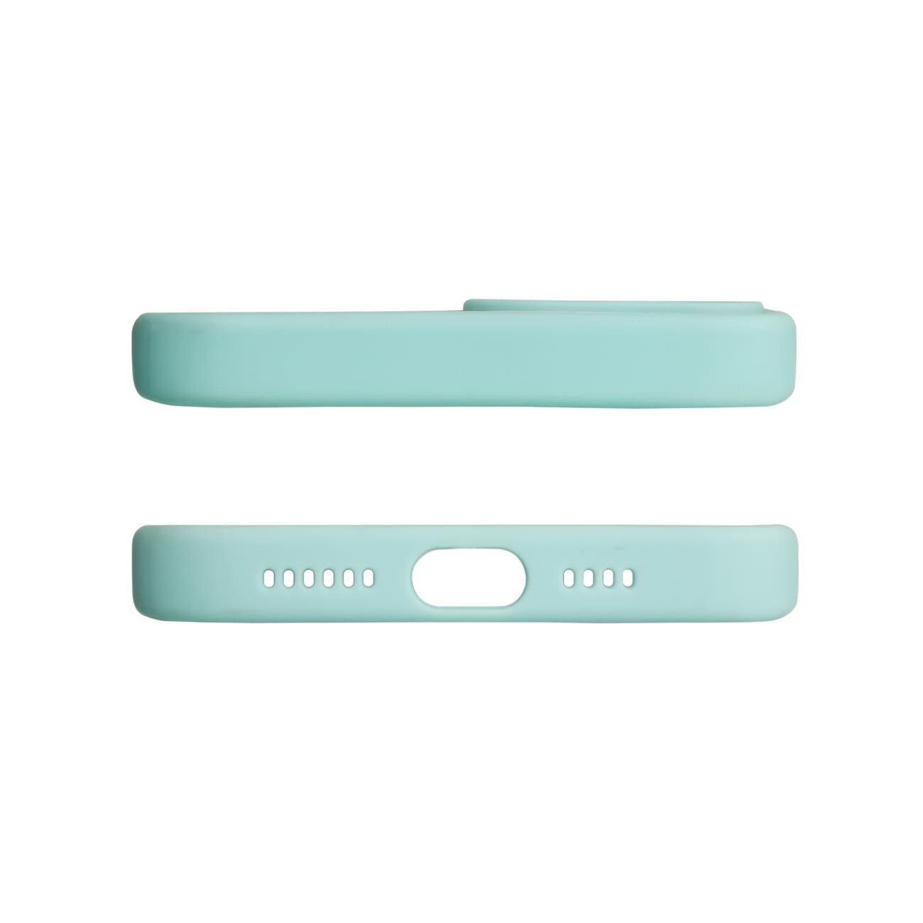 Designveske for iPhone 12 Pro Max blomsterveske lyseblå