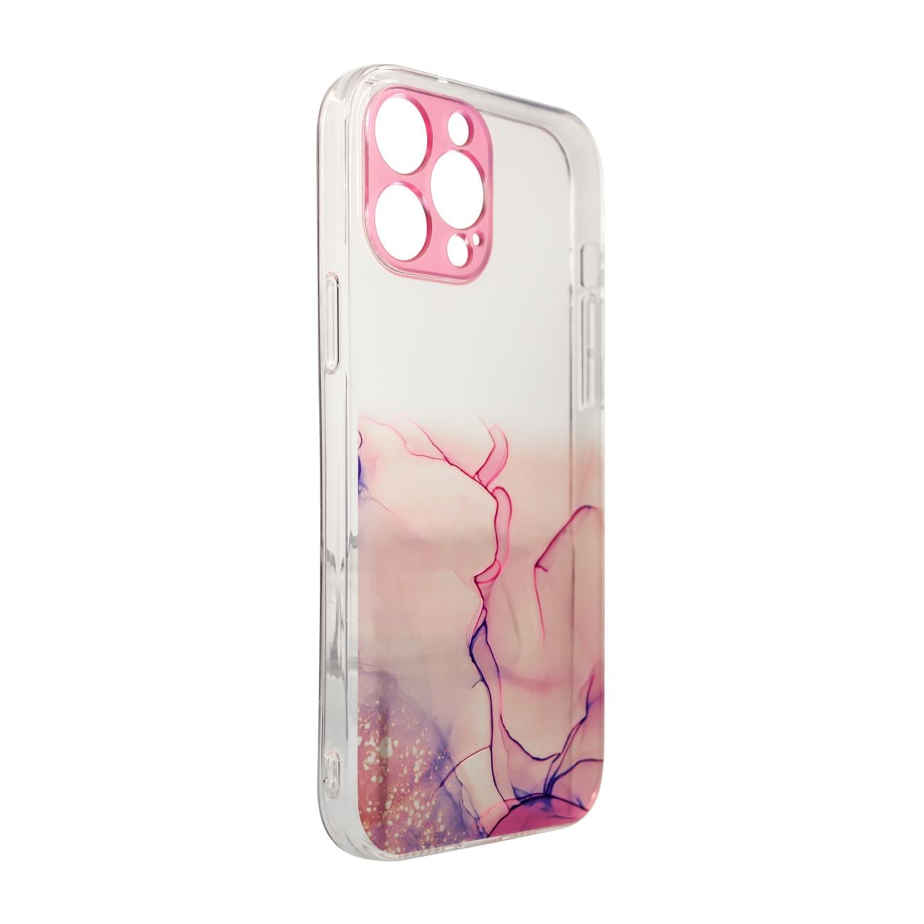 Marmorveske for iPhone 12 Pro Max Gel Cover Marble Pink