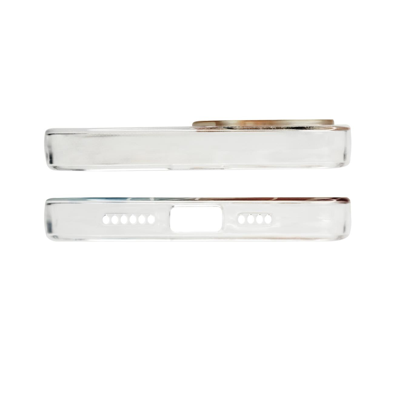 Marmorveske for iPhone 12 Pro Max Gel Cover Orange Marble