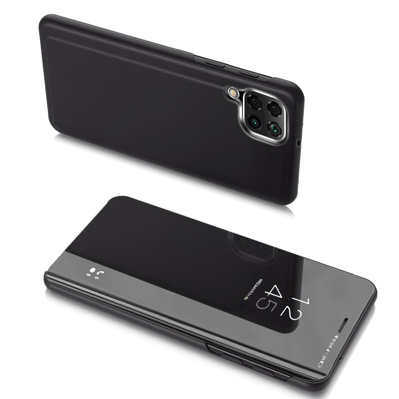 Clear View-etui for Samsung Galaxy M53 5G svart