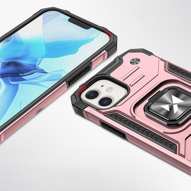 Wozinsky Ring Armor iPhone 14 etui pansret deksel magnetisk holder ring gull