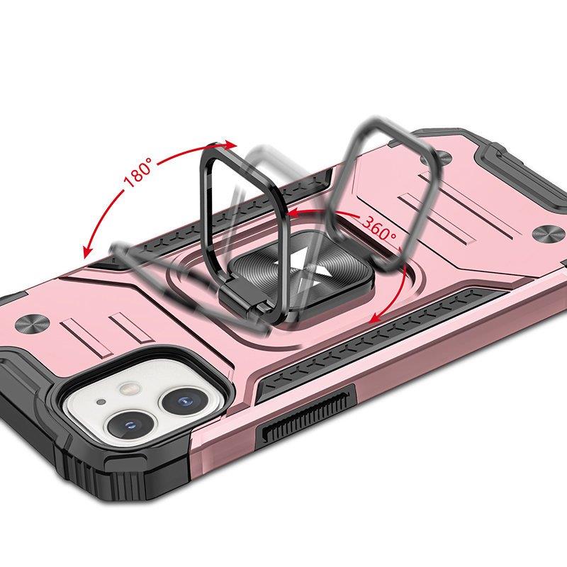 Wozinsky Ring Armor iPhone 14 etui pansret deksel magnetisk holder ring gull