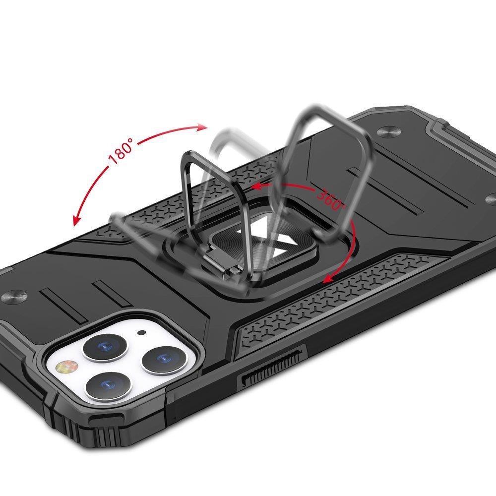 Wozinsky Ring Armor iPhone 14 Pro-etui pansret deksel magnetisk holder ring gull