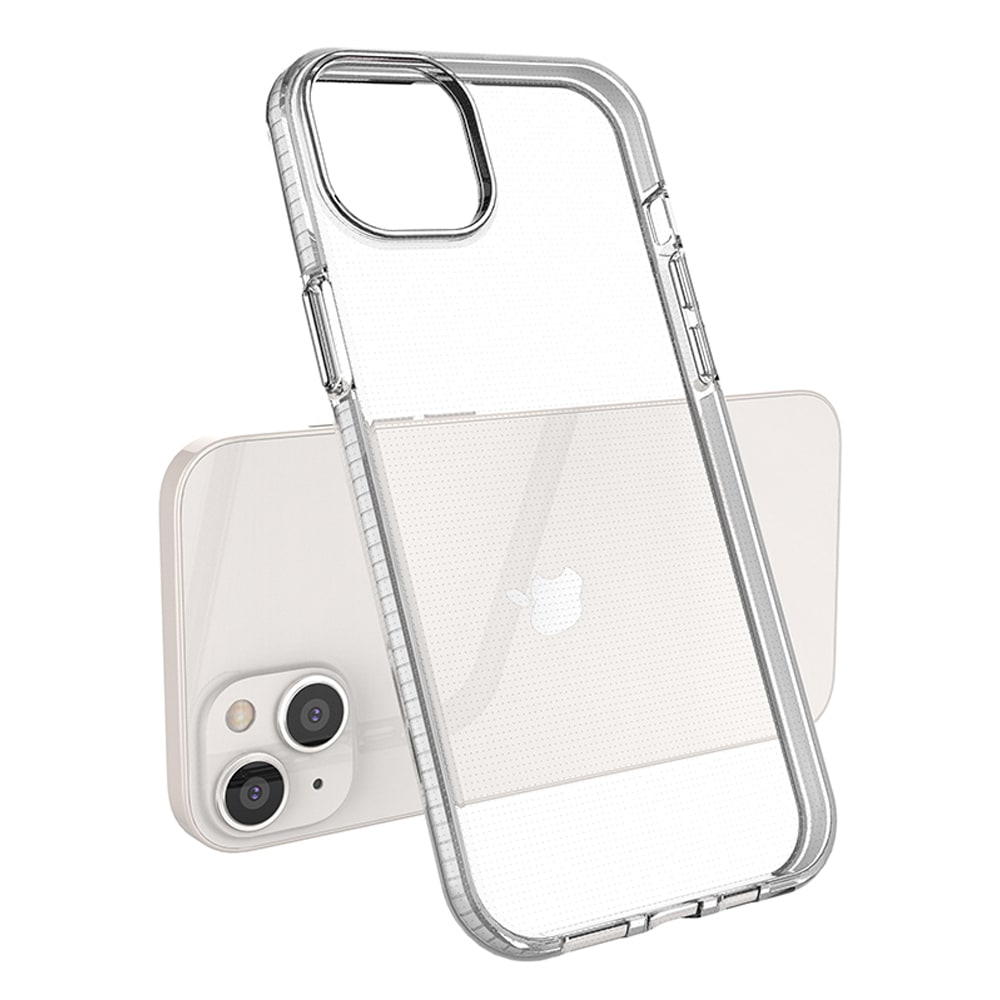 Spring Case-etui for iPhone 14 Plus silikonetui med ramme svart