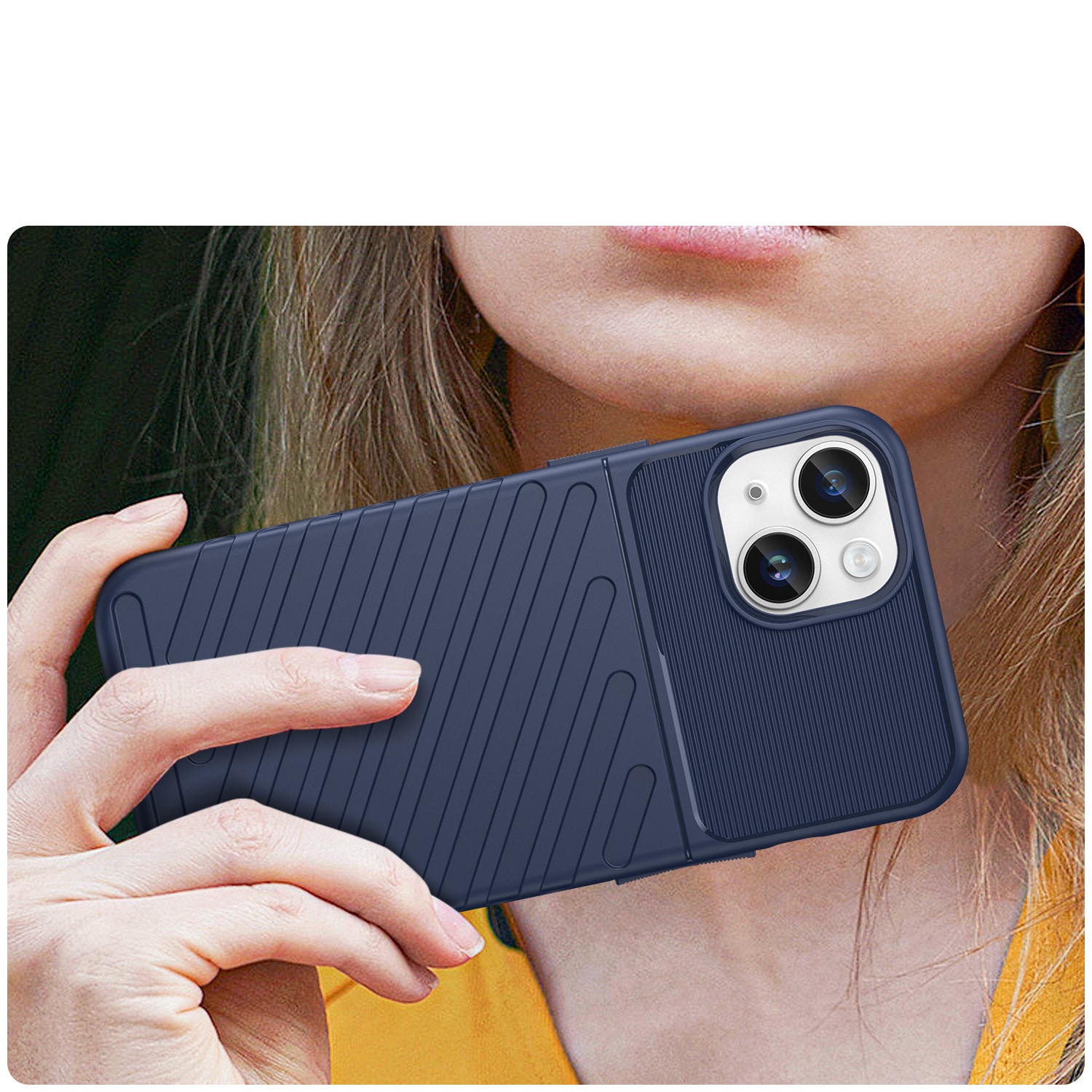 Thunder Case iPhone 14 blå pansret koffert