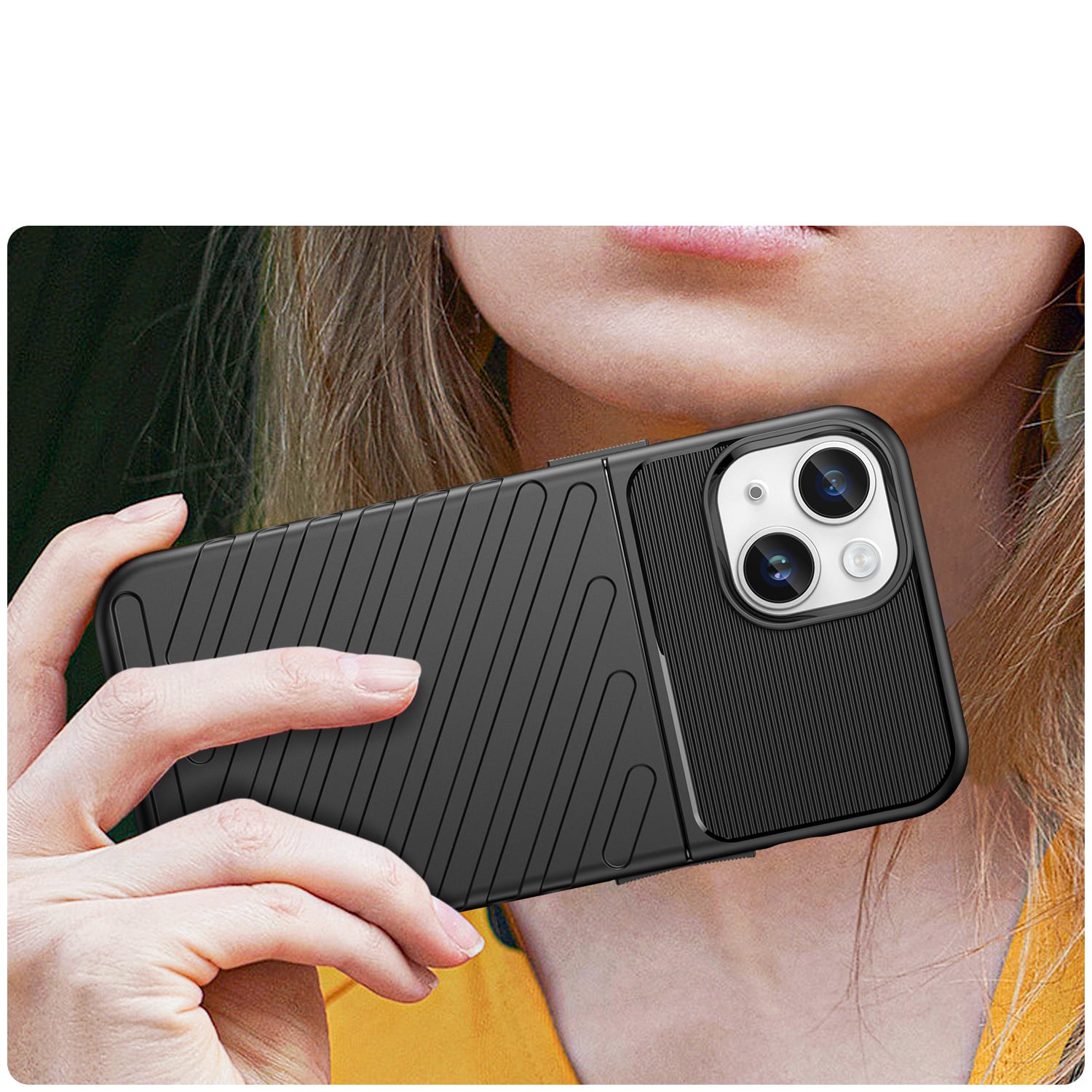 Thunder Case iPhone 14 Plus pansret veske svart