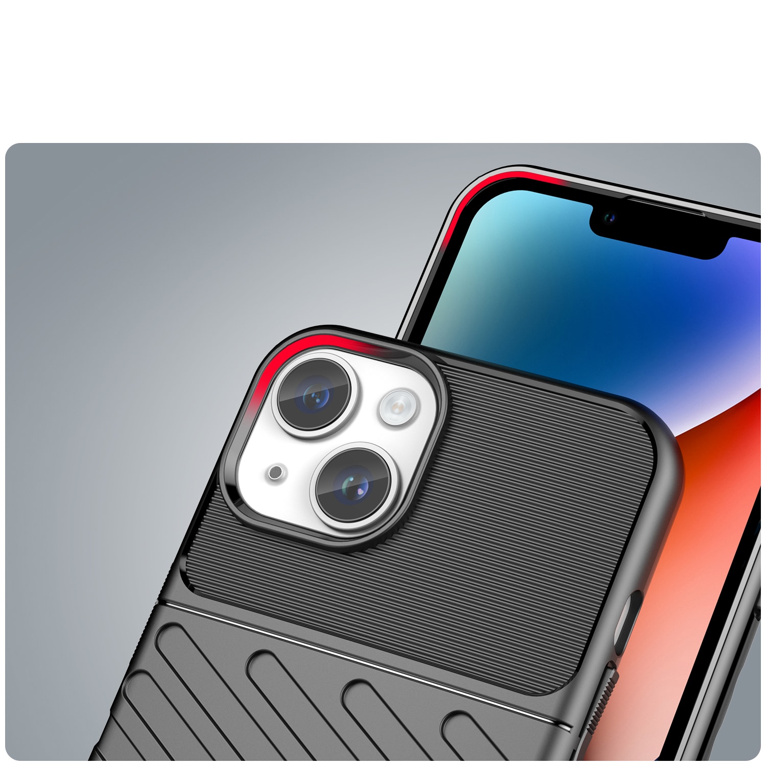 Thunder Case iPhone 14 Plus pansret veske svart