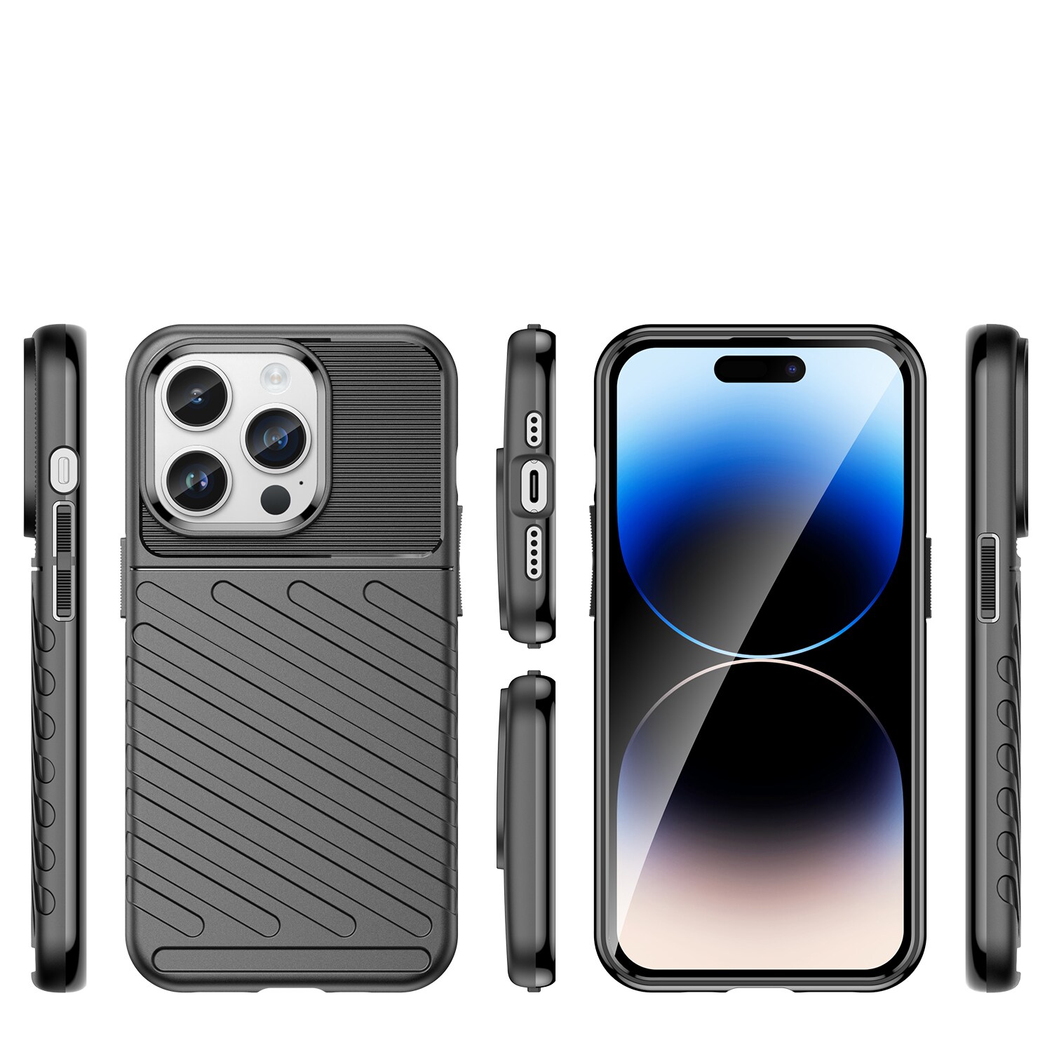 Thunder Case iPhone 14 Pro pansret koffert svart