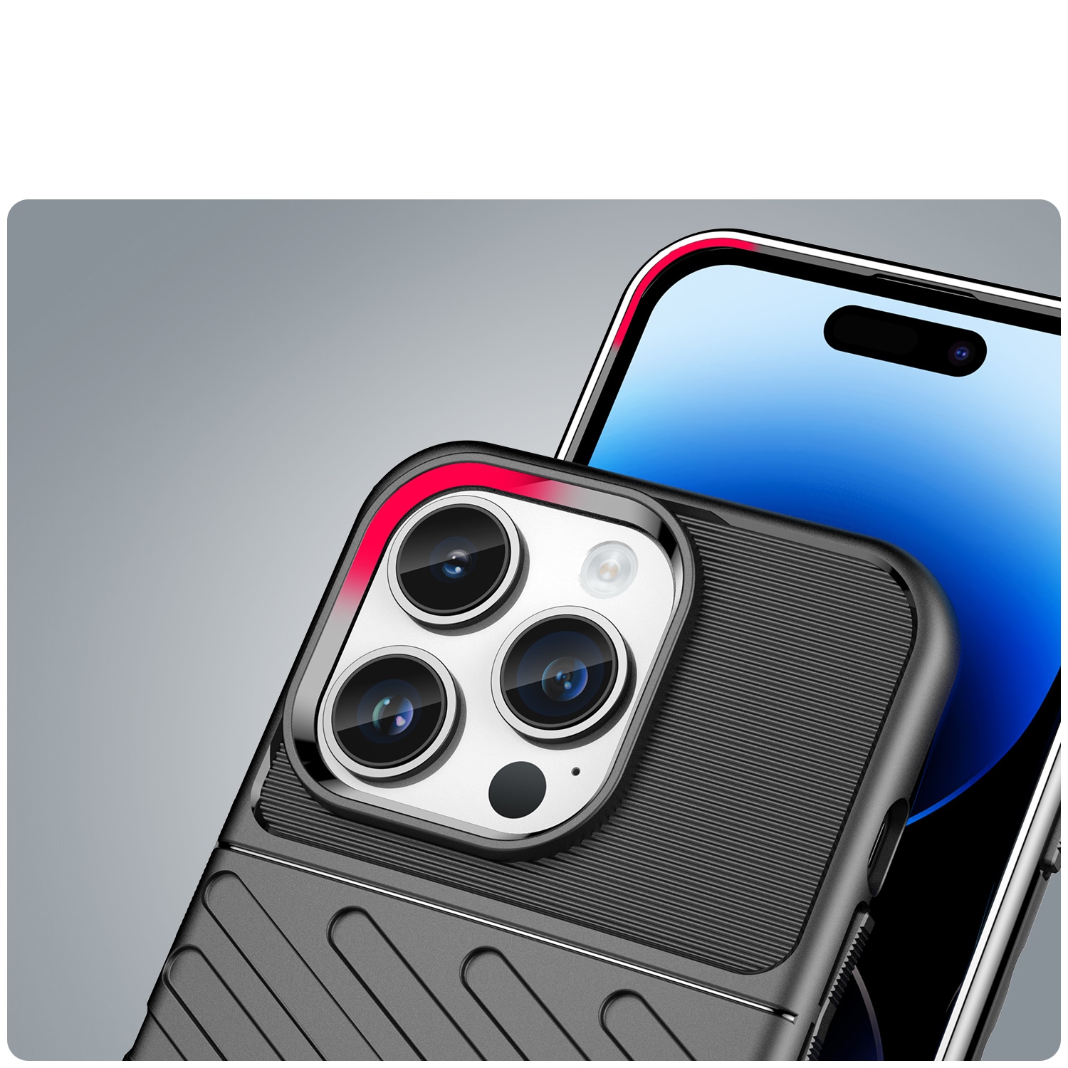 Thunder Case iPhone 14 Pro pansret koffert svart