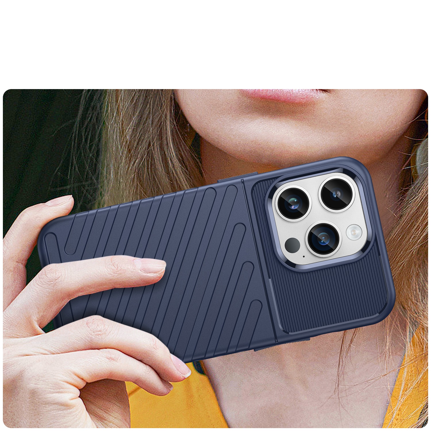 Thunder Case iPhone 14 Pro blå pansret koffert