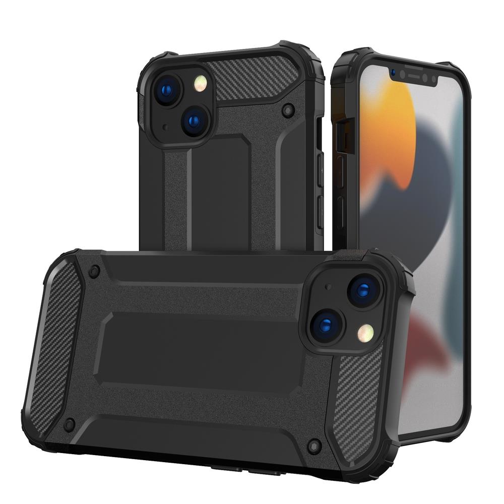 Hybrid Armor-etui iPhone 14 Plus pansret hybridveske svart
