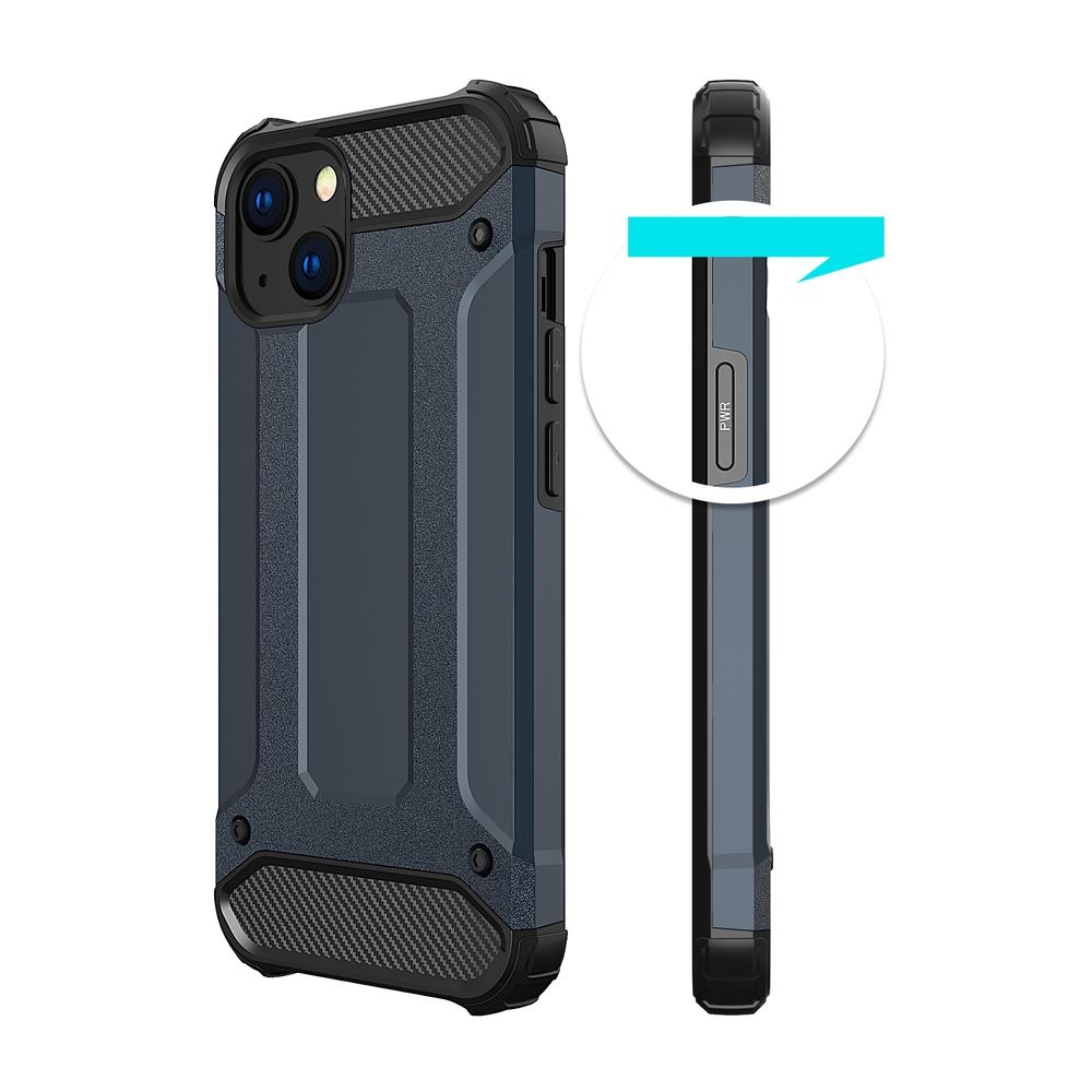 Hybrid Armor-etui iPhone 14 Plus pansret hybridveske svart