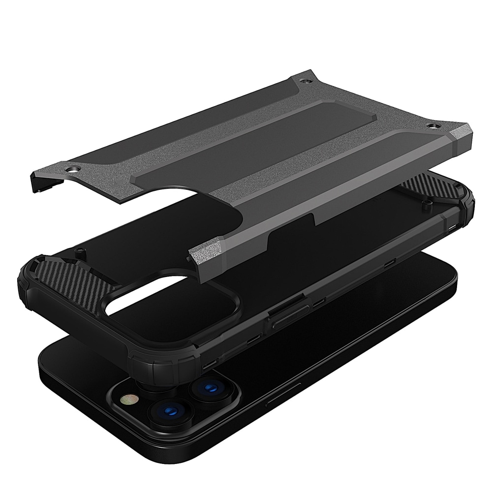 Hybrid Armor-etui for iPhone 14 Pro Max pansret hybriddeksel blå
