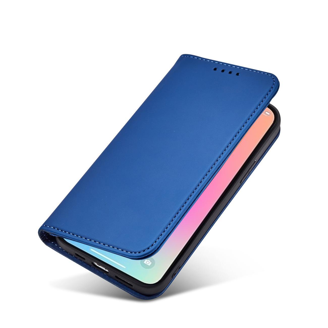 $ 0000062n Kortveske etui for $ 0000010n 14 Plus flip cover lommebok stativ blå