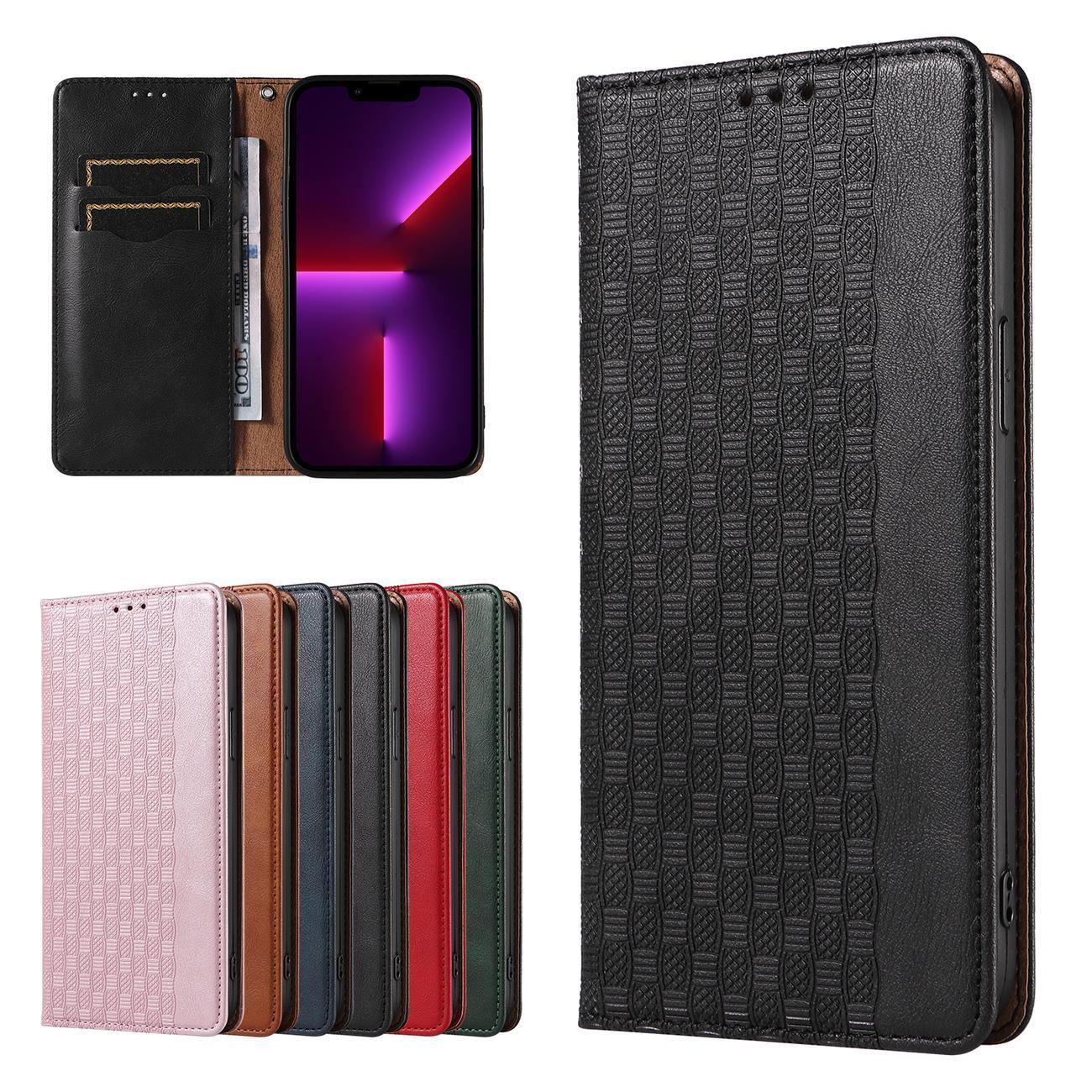 Magnet Stroppveske for iPhone 14 Flip Wallet Mini Lanyard Stand Svart