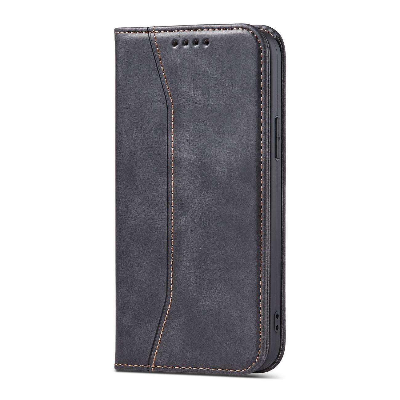 $ 0000062n Fancy Case-etui for $ 0000010n 14 Plus flip cover lommebokstativ svart