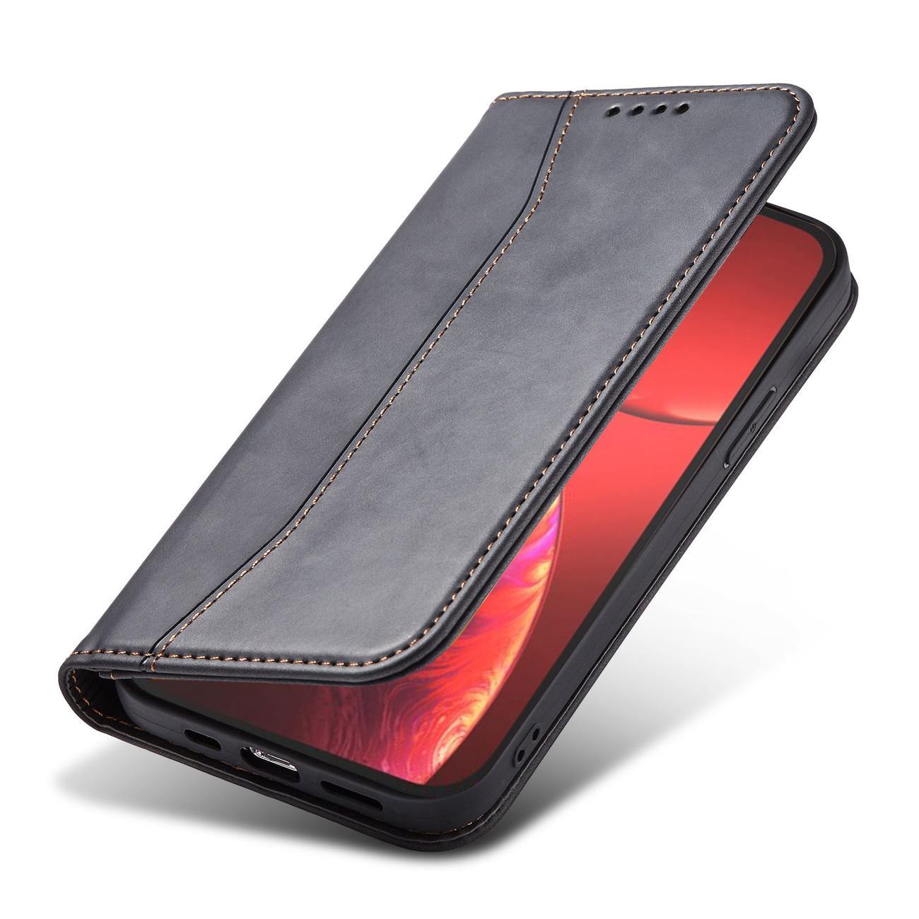 $ 0000062n Fancy Case-etui for $ 0000010n 14 Plus flip cover lommebokstativ svart