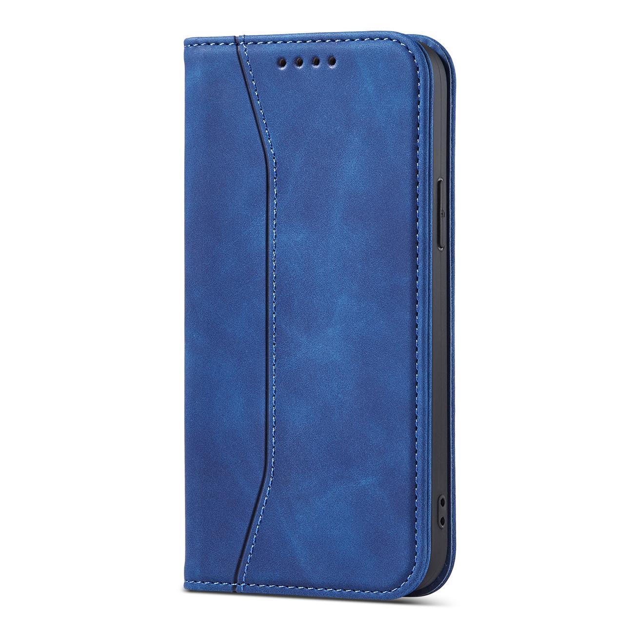 $ 0000062n Fancy Case-etui for $ 0000010n 14 Plus flip cover lommebokstativ blå