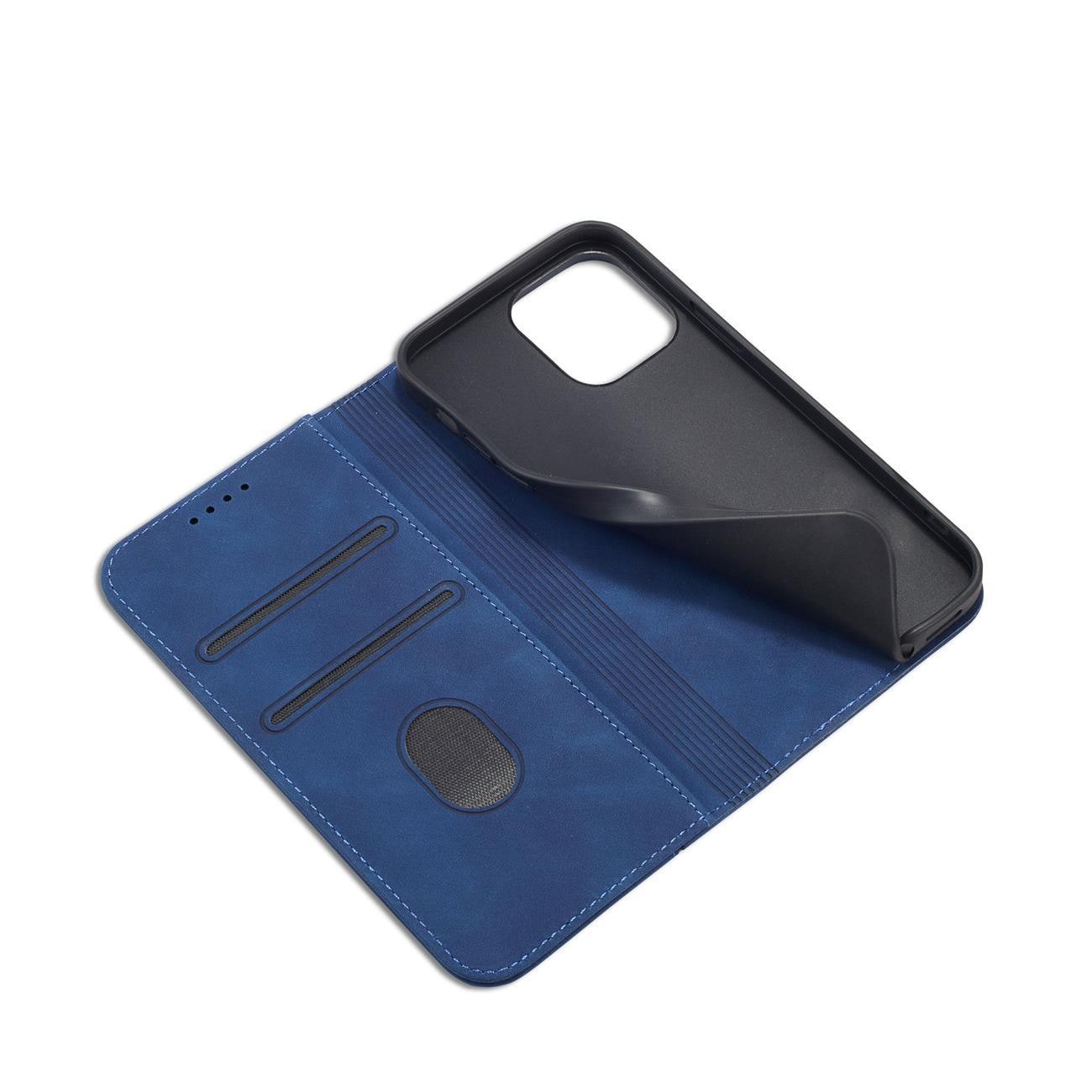 $ 0000062n Fancy Case-etui for $ 0000010n 14 Plus flip cover lommebokstativ blå
