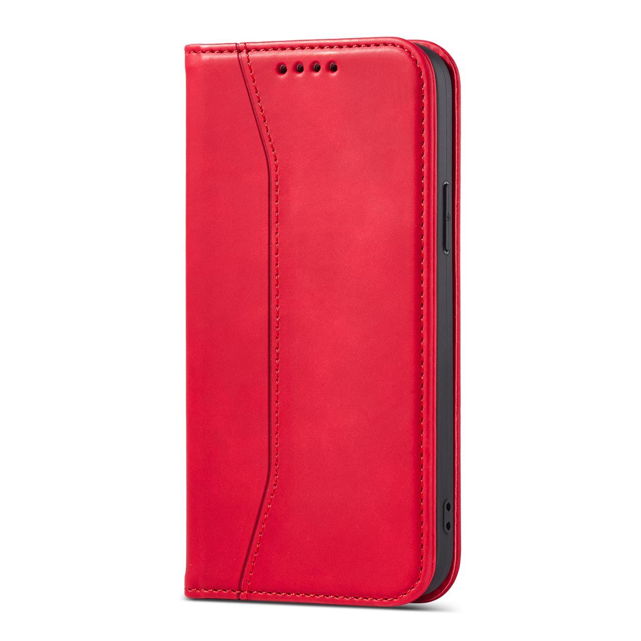 Magnet Fancy Case-etui for iPhone 14 Pro flip cover lommebokstativ rød
