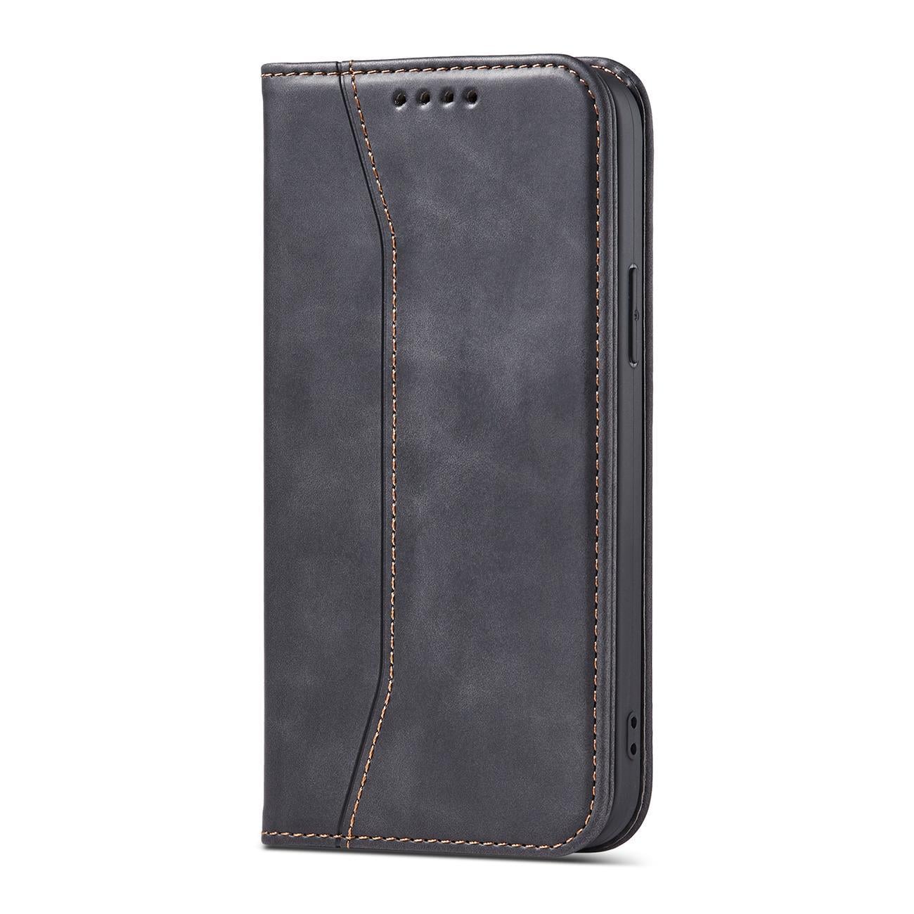 $ 0000062n Fancy Case-etui for $ 0000010n 14 Pro Max flip cover lommebokstativ svart