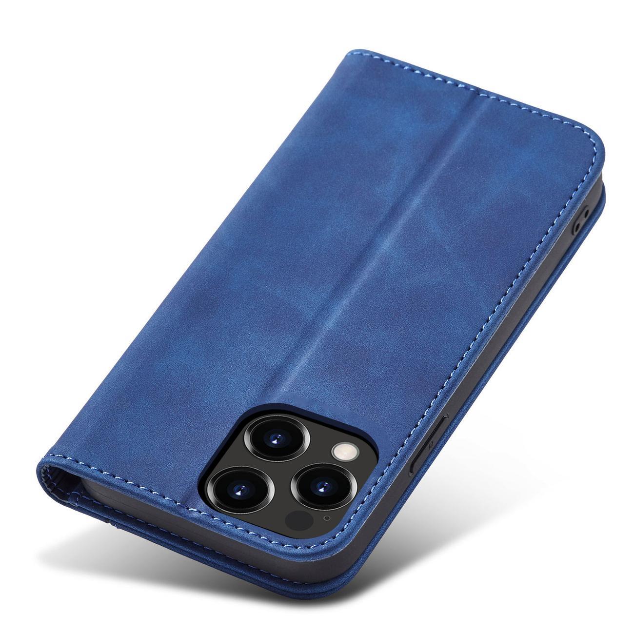 Magnet Fancy Case-etui for iPhone 14 Pro Max-deksel med flip lommebokstativ blå