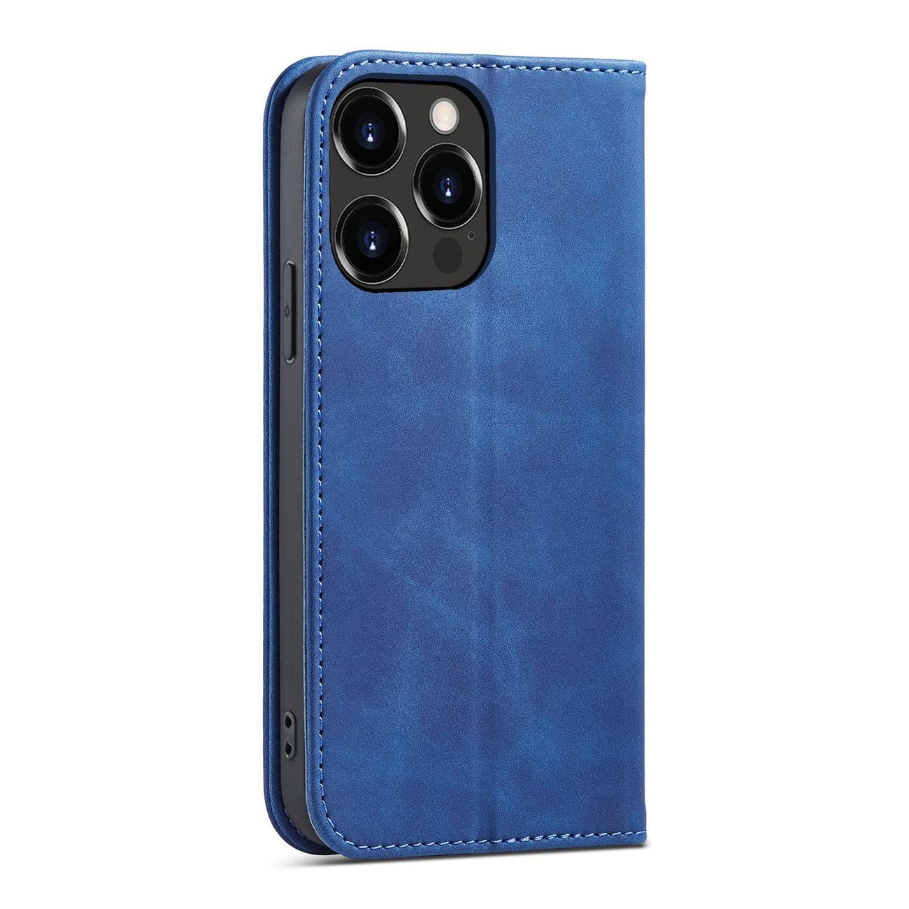 Magnet Fancy Case-etui for iPhone 14 Pro Max-deksel med flip lommebokstativ blå