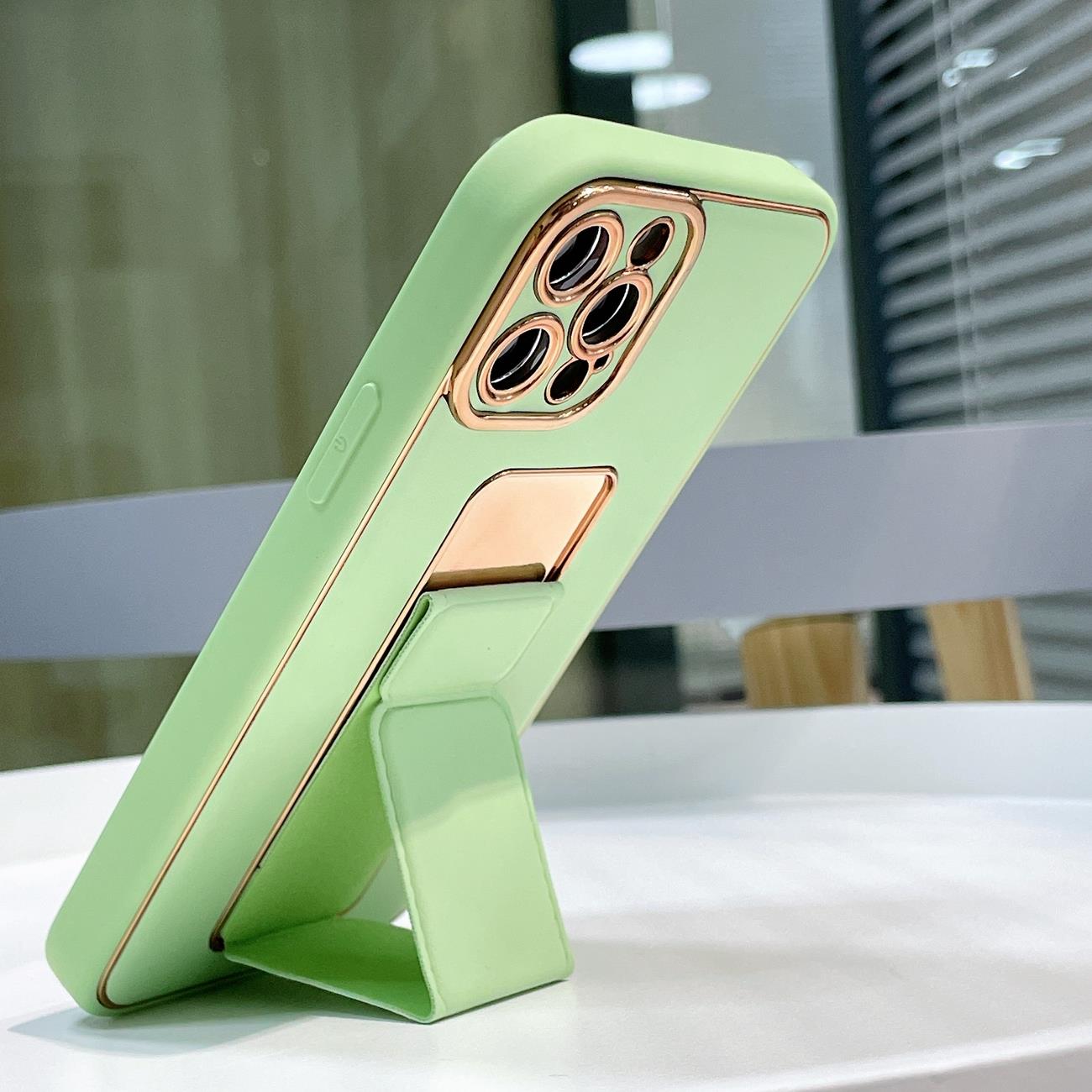 Nytt Kickstand-etui for iPhone 13 Pro med stativ rød