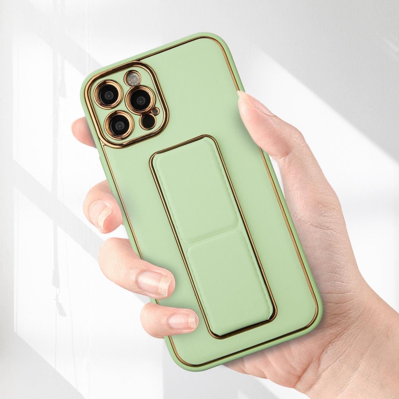 Nytt Kickstand-etui for iPhone 13 Pro med stativ rød