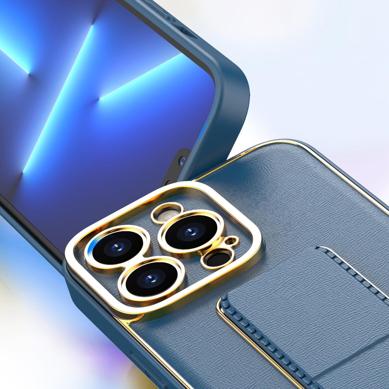 Nytt Kickstand-etui for iPhone 13 Pro med stativ grønn