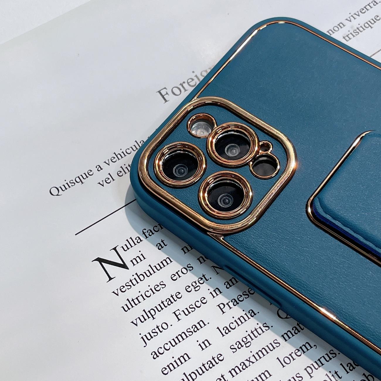 Nytt Kickstand-etui for iPhone 13 Pro med stativ grønn