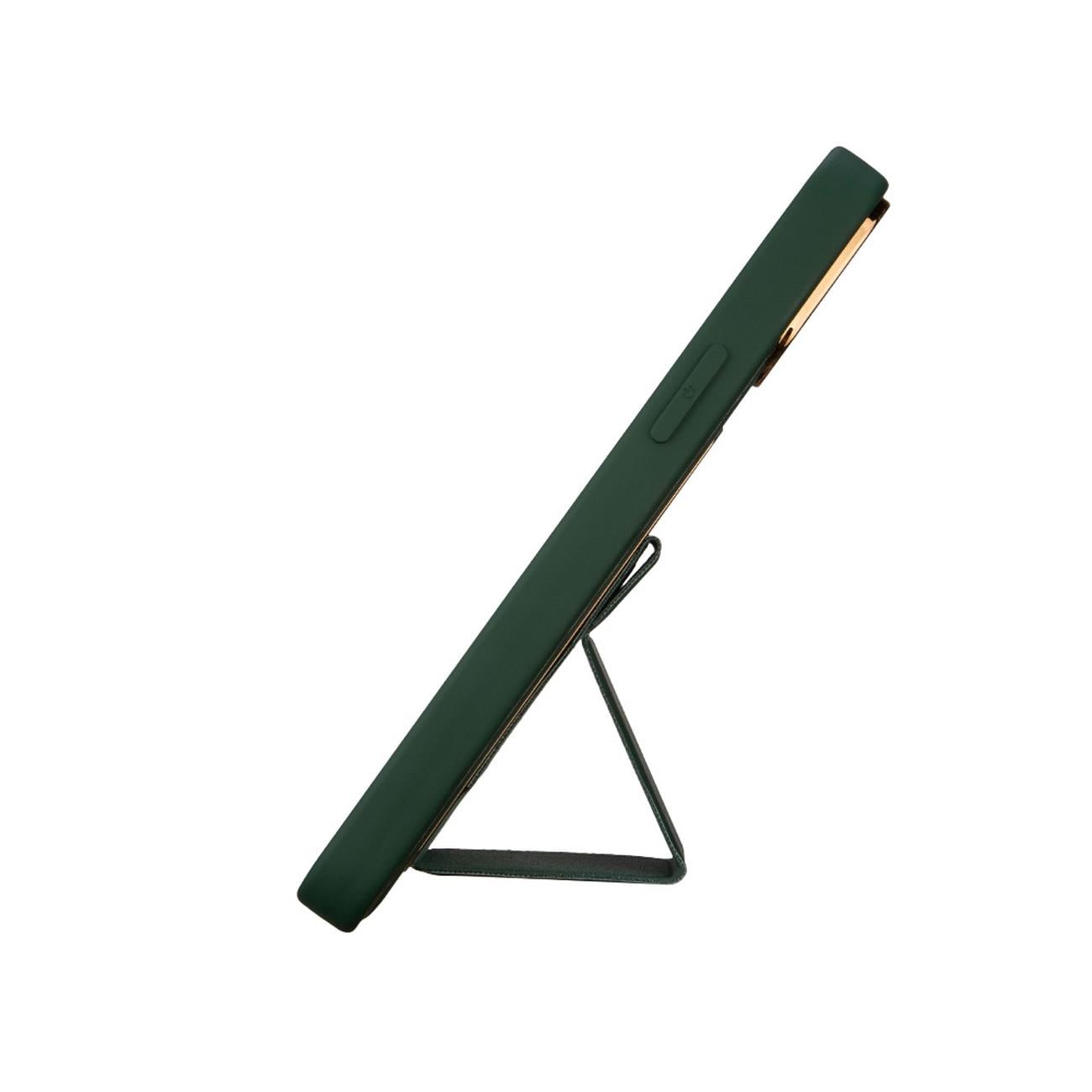 Nytt Kickstand-etui for iPhone 13 Pro med stativ grønn